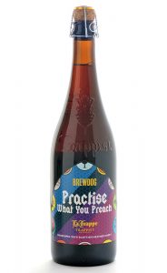 brewdog la trappe practice what you preach bottle