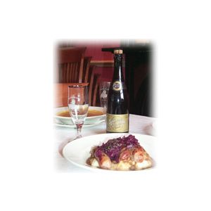 Hahn Special Vintage 2000 with food